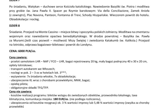 Pielgrzymka do Wloch